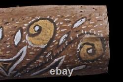 Ecorce peinte, painted sago bark ceiling, oceanic art, Papua New Guinea