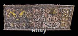 Ecorces peintes, painted sago bark ceiling, oceanic art, Papua New Guinea