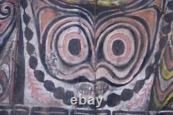 Ecorces peintes, painted sago bark ceiling, oceanic art, Papua New Guinea