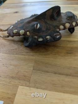 Ethnographic Papua New Guinea Abelam Wosera Shell Mask Tribal Art Handmade