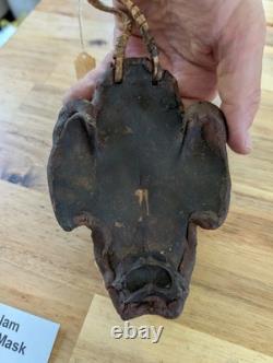 Ethnographic Papua New Guinea Abelam Wosera Shell Mask Tribal Art Handmade