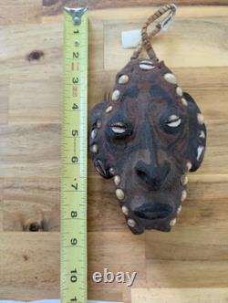 Ethnographic Papua New Guinea Abelam Wosera Shell Mask Tribal Art Handmade