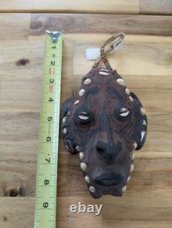 Ethnographic Papua New Guinea Abelam Wosera Shell Mask Tribal Art Handmade