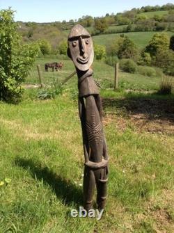 Female Ancestral Figure with snake from Papua New Guinea