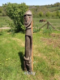 Female Ancestral Figure with snake from Papua New Guinea