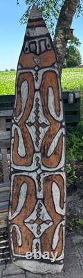 Field Collected 1994 Fighting Shield Asmat New Guinea Top Condition