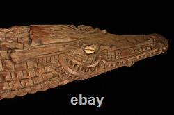 Figure de culte, cult figure, crocodile, oceanic art, Papua new guinea