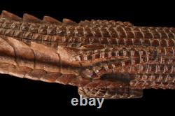 Figure de culte, cult figure, crocodile, oceanic art, Papua new guinea