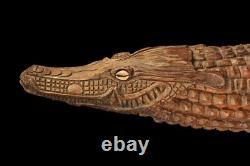 Figure de culte, cult figure, crocodile, oceanic art, Papua new guinea