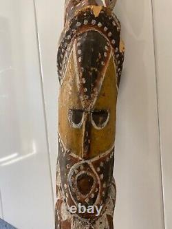 Fine Antique Old Oceanic Papua New Guinea Tribal Wood Sculpture, Provenance