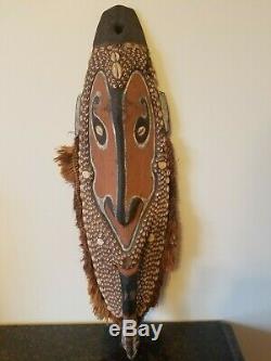 Fine Old Papua New Guinea Big Sepik River Spirit Mask From A Madison Ave Gallery