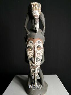 Fine Wapi Creation Myth Bird Totem, Black Water, PNG, Papua New Guinea, Oceanic