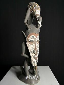 Fine Wapi Creation Myth Bird Totem, Black Water, PNG, Papua New Guinea, Oceanic