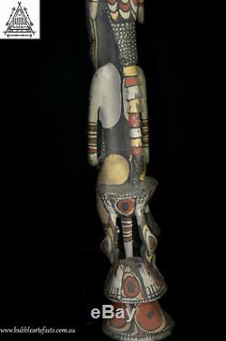 Fine Wapi Creation Myth Bird Totem, Black Water, PNG, Papua New Guinea, Oceanic