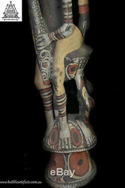 Fine Wapi Creation Myth Bird Totem, Black Water, PNG, Papua New Guinea, Oceanic