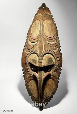 Fine mid-century board mask Papua New Guinea spirit oceanic ethno art sculpture