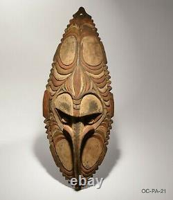 Fine mid-century board mask Papua New Guinea spirit oceanic ethno art sculpture