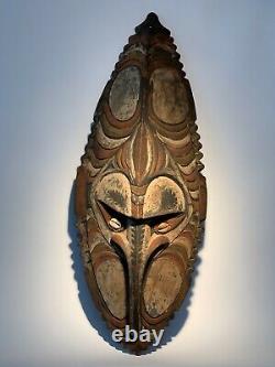 Fine mid-century board mask Papua New Guinea spirit oceanic ethno art sculpture