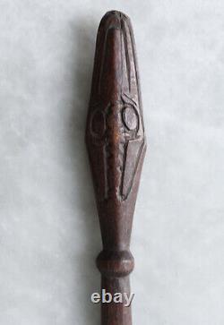 Fine old ladle, spatula, Papua New Guinea, exc. Patina