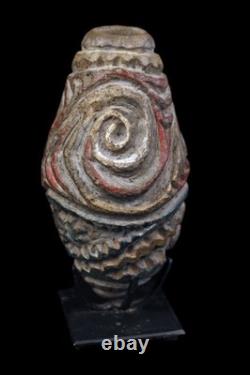Flûte, traditional instrument, papua new guinea, oceanic art, tribal art, 15 cm