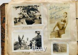 Folk Art WW II photo album from a Northern California Soldier in New Guinea