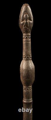 Fragment de pagaie, paddle top, sepik river, primitive art, papua new guinea