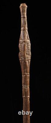 Fragment de pagaie, paddle top, sepik river, primitive art, papua new guinea