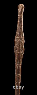 Fragment de pagaie, paddle top, sepik river, primitive art, papua new guinea