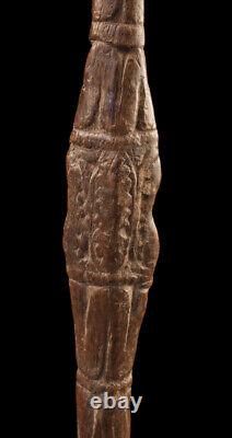 Fragment de pagaie, paddle top, sepik river, primitive art, papua new guinea