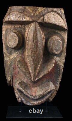 Fragment de poteau de case, house post, totem, oceanic art, papua new guinea