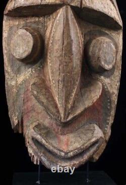 Fragment de poteau de case, house post, totem, oceanic art, papua new guinea