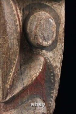 Fragment de poteau de case, house post, totem, oceanic art, papua new guinea