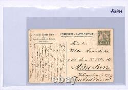 GERMAN NEW GUINEA Postcard Ethnic PPC Herbertshöhe 1912 YACHT Gemany Cols WH156
