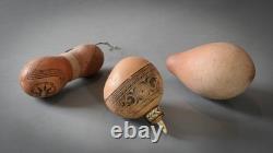 GOURD LIME CONTAINERS, Massim Region, Trobriand Islands, Papua New Guinea