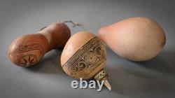 GOURD LIME CONTAINERS, Massim Region, Trobriand Islands, Papua New Guinea