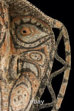 Gable mask from blackwater, tribal basketwork, oceanic art, papua new guinea