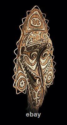 Gable mask from blackwater, tribal basketwork, oceanic art, papua new guinea