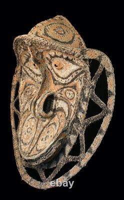 Gable mask from blackwater, tribal basketwork, oceanic art, papua new guinea