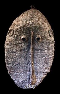 Gable mask from blackwater, tribal basketwork, oceanic tribal, papua new guinea