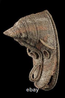 Gable mask from blackwater, tribal basketwork, oceanic tribal, papua new guinea