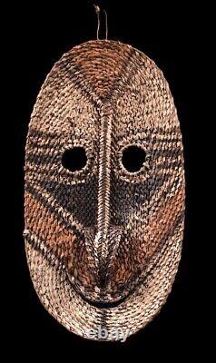 Gable mask from blackwater, tribal basketwork, oceanic tribal, papua new guinea