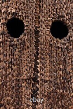 Gable mask from blackwater, tribal basketwork, oceanic tribal, papua new guinea