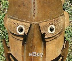 Genuine Old Papua New Guinea Sepik River Region Spirit Mask Tribal Ramu Kopar