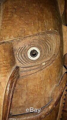Genuine Old Papua New Guinea Sepik River Region Spirit Mask Tribal Ramu Kopar