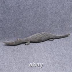 Genuine Papua New Guinea Vintage Wooden Hand Carving Slim Crocodile 25 Long