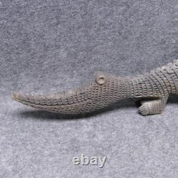 Genuine Papua New Guinea Vintage Wooden Hand Carving Slim Crocodile 25 Long