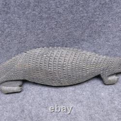Genuine Papua New Guinea Vintage Wooden Hand Carving Slim Crocodile 25 Long