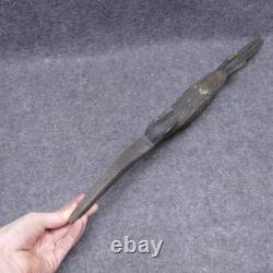 Genuine Papua New Guinea Vintage Wooden Hand Carving Slim Crocodile 25 Long