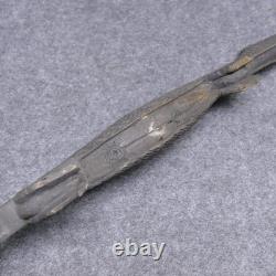 Genuine Papua New Guinea Vintage Wooden Hand Carving Slim Crocodile 25 Long