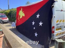 Genuine Royal Navy Ensign Flag 18'x9' of Papua New Guinea vintage flag